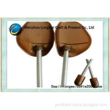 Offset Printing Plastic Shoe Stretcher , Spring OEM Brown A